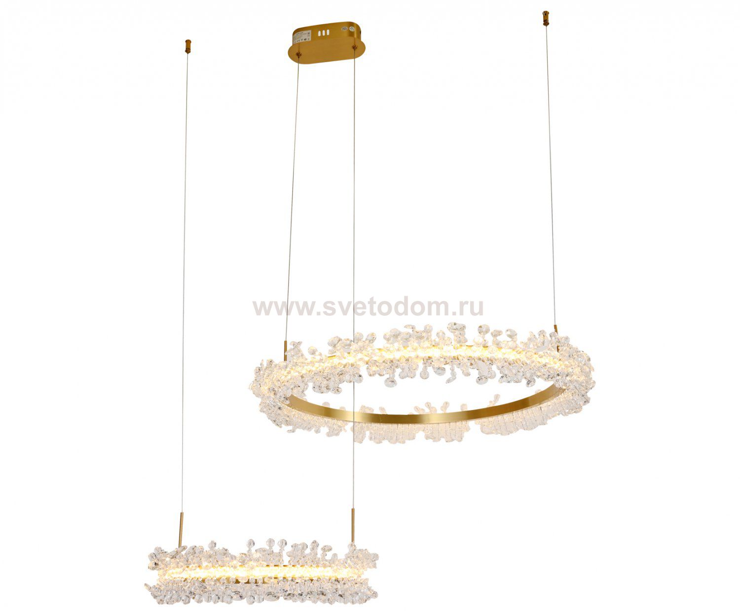 Kink Light 08245,36PA(4000K) Подвес димм.Лаура латунь d40+60