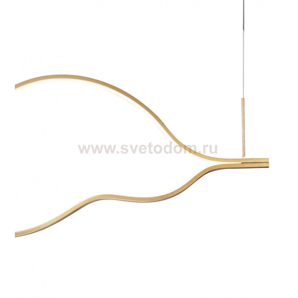 Подвесной светодиодный светильник Линн матовое золото w100*3 h200 Led 32W (3000K) Kink light 08258-100,33P 
