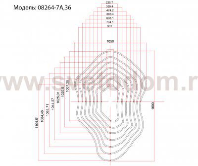 Kink Light 08264-7A,36 Подвес диммируемый Хейла латунь w160*105 h300 Led 330W (3000K) с пультом ДУ