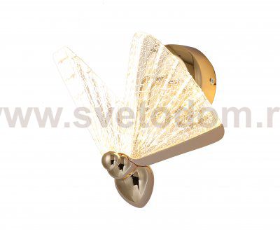 08444,33 Бра Баттерфляй золото w17*13 h20 Led 6W (3000K) Kink light