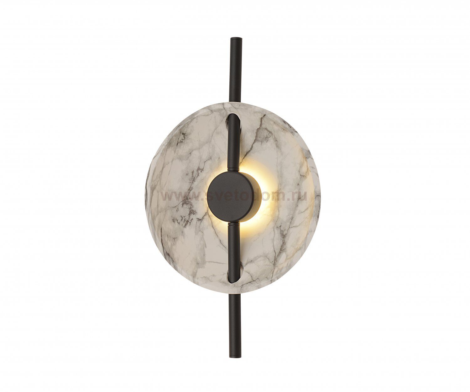 Kink Light 08451W,19(01) Бра Велси черный/белый d35 h50 Led 6W (3000K)