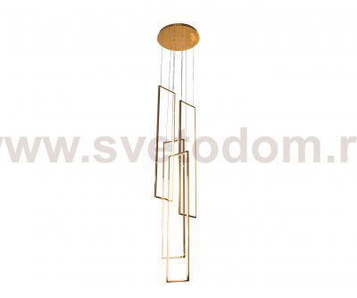 Kink Light 08459-4A,36 Люстра каскадная Алони латунь d40 h500 (W100*20) Led 128W (4000K)