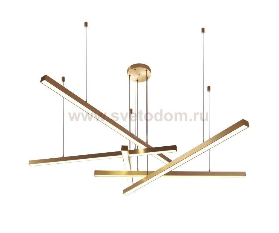 08461,33 Люстра Джоан золото d150 h120 Led 5*16W (3000K) Kink light