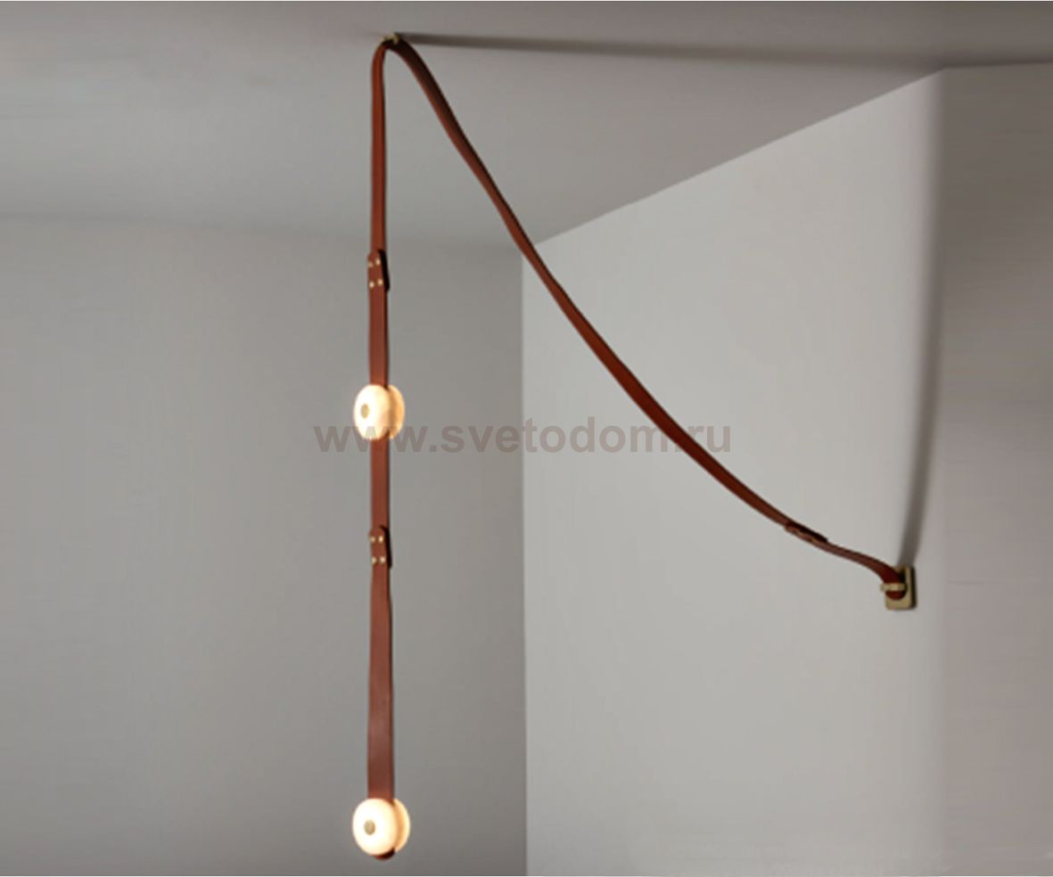 08462-2A,04(36) Светильник Сола коричневый/латунь