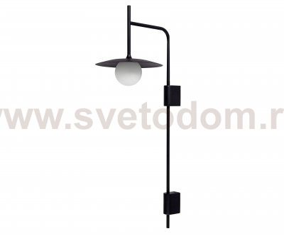 Kink Light 08469W-2,19 Настенный Элисон светильник черный d25 h80 GU9 1*10W (Led лампы в комплекте)