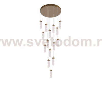 Kink Light 08511-15A,36 Люстра каскадная Астен латунь d50 h250 Led 90W (3000K)