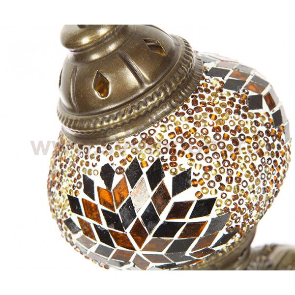 Настольная лампа МАРОККО коричевая h31 d12 E14 1*40W Kink light 903,04