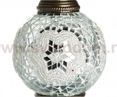 Настольная лампа МАРОККО белый h-39. d-15 Е14 1*40w Kink light 915,01