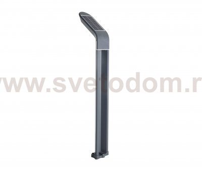 Kink Light 09200-F,16(10) Светильник уличный Линден серый с солнечной батареей w10*24 h80 Led 10W (3000K) Декоративная подсветка розовая. С пультом ДУ