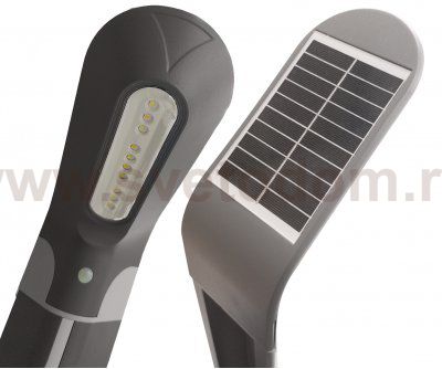 Kink Light 09200-F,16(10) Светильник уличный Линден серый с солнечной батареей w10*24 h80 Led 10W (3000K) Декоративная подсветка розовая. С пультом ДУ