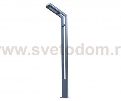 Kink Light 09201-F(220V),16(RGB) Светильник уличный Миле серый 220V w21*8 h300 Led 30W (4000K) c пультом ДУ, Декоративная подсветка RGB.