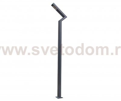 Kink Light 09203-F(220V),16(05) Светильник уличный Сания серый 220V w13*8,5 h300 Led 30W (4000K) Декоративная подсветка синяя.