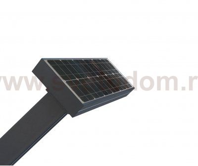 Kink Light 09204-F,16(07) Светильник уличный Джон серый с солнечной батареей w13*8,5 h300 Led 36W (6000K) Декоративная подсветка зеленая. С пультом ДУ