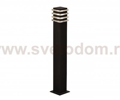 Kink Light 09313-80F,19 Светильник уличный Глари черный w11*11 основание w13,7*13,7 h80 E27 1*60w