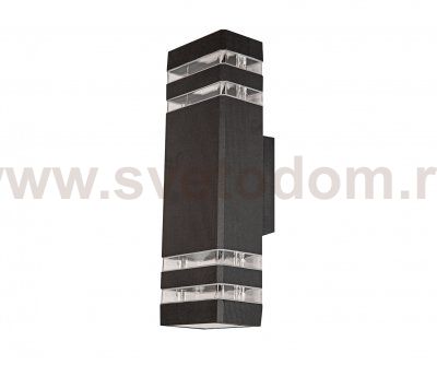 Kink Light 09313-W,19 Настенный светильник Глари уличный черный w10,5*9 h34,5 E27 2*60w