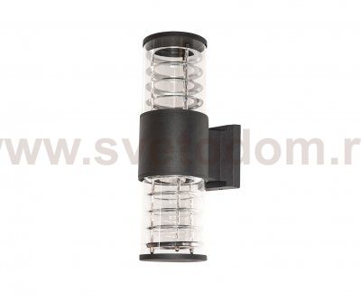 Kink Light 09314-W,19 Настенный светильник уличный Глари черный w17,5*10,5 h34,5 E27 2*60w