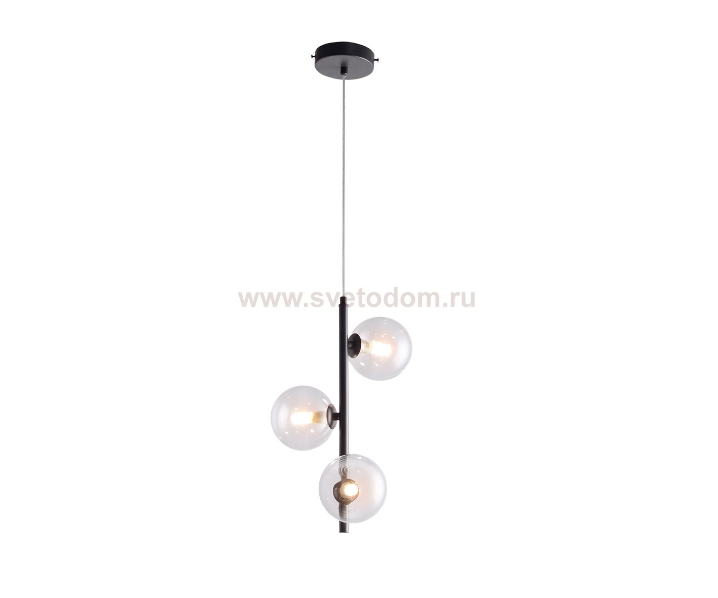 Kink Light 09408-3A,19 Подвес Иона черный d20 h138 G9 3*5W (4000K) (Led лампы в комплекте 4000К)