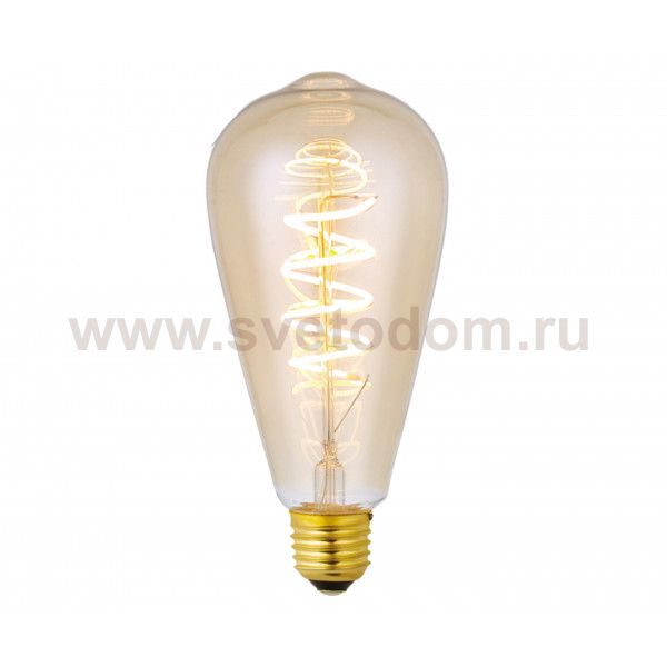 Лампа диммируемая золотая E27 6W (2200K) Kink light 098646D,33