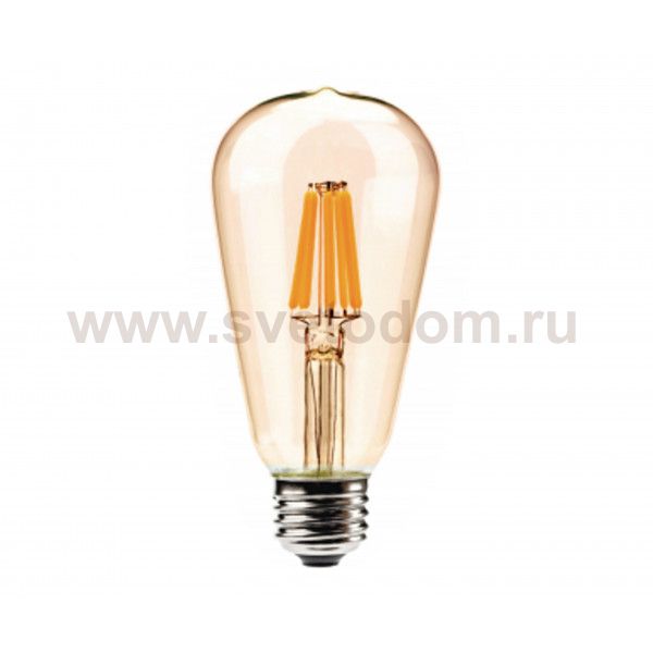 Лампа золотая E27 8W (2700K) Kink light 98648,33