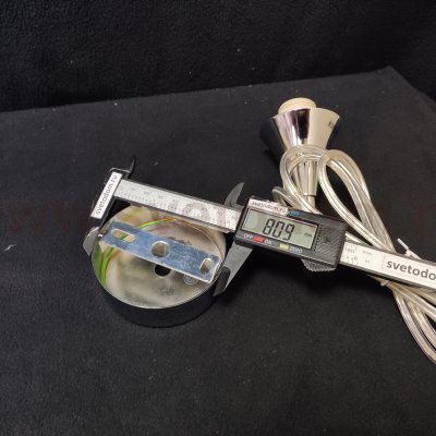 Подвесное крепление для светильников с цоколем E14 прозрачный шнур 1,6м хром 7951