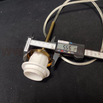 Подвесное крепление для светильников с цоколем E27 прозрачный шнур 1,1м бронза (3458)