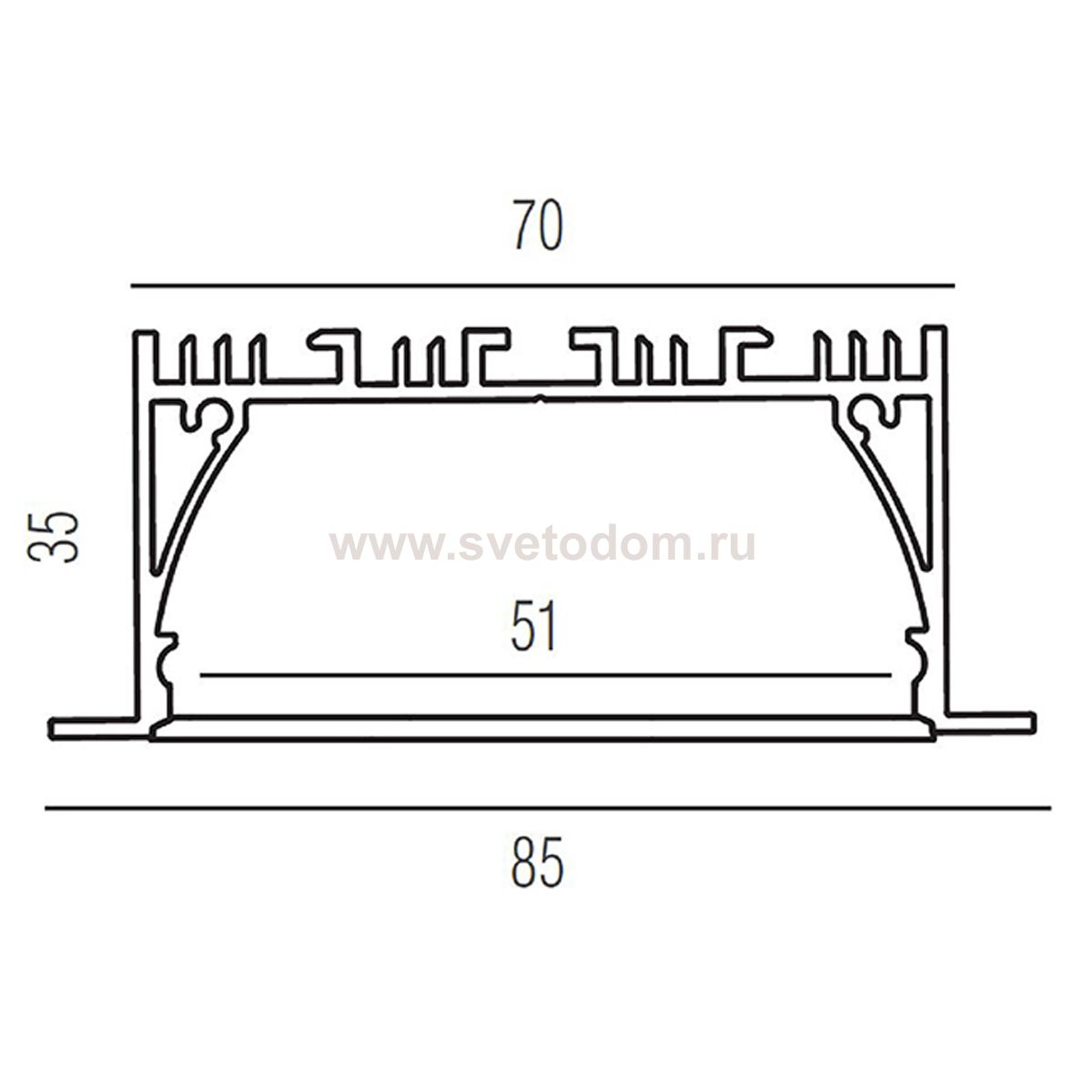 Donolux L18512RAL9003