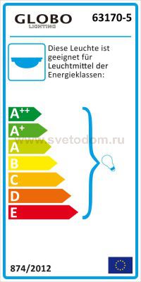 Светильник потолочный Globo 63170-5 MITIS