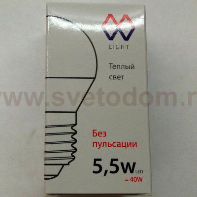 Лампочка диодная E27 5,5Вт Mw light LBMW27G01