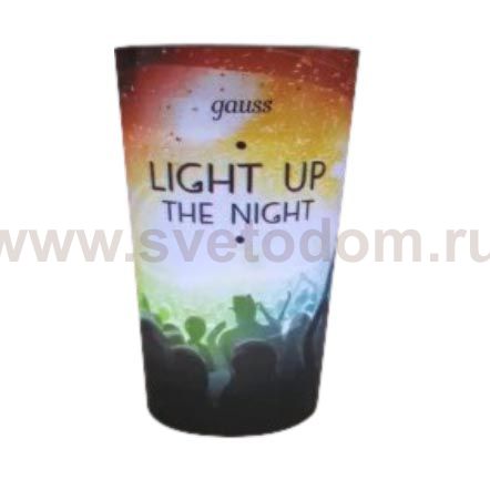 Стакан с подсветкой Gauss модель LCUP Party 3XLR44 LED (LC004)