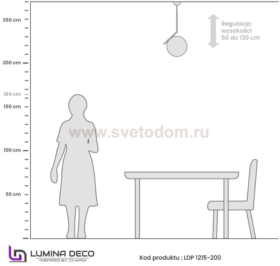 Светильник Lumina Deco LDP 1215-200 WT+MD