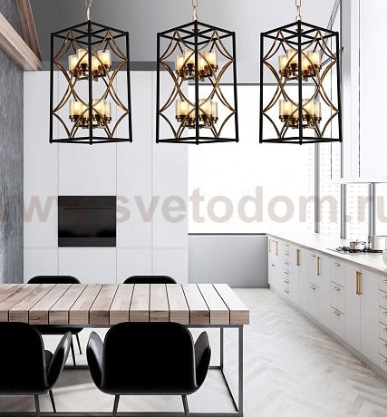 Светильник Lumina Deco LDP 1223-8 BK+MD