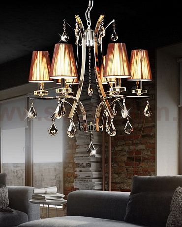 Светильник Lumina Deco LDP 66247-6 BR+CHR