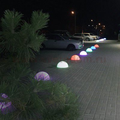 Полусфера RGB 220В GARDA 300х150 мм