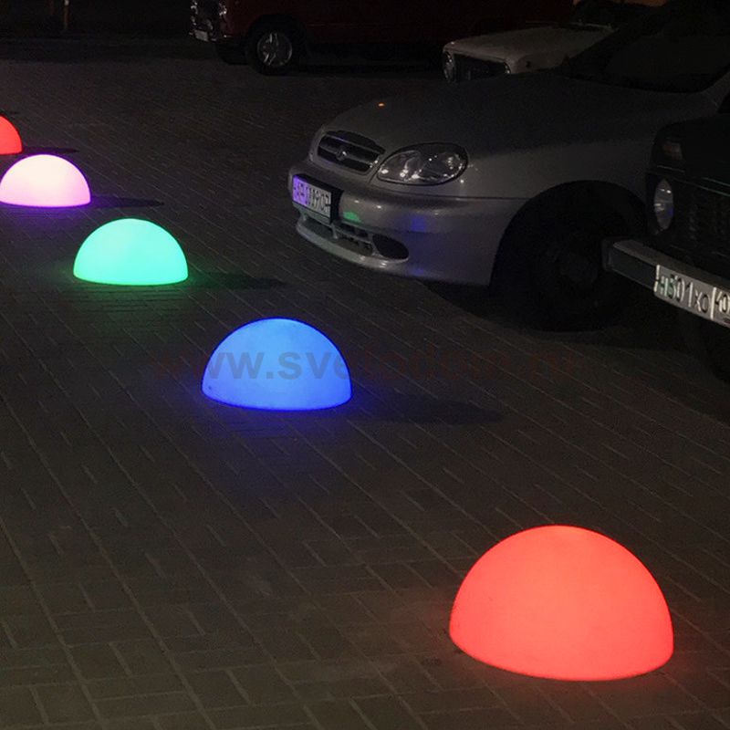 Полусфера RGB с аккумулятором GARDA 600х300 мм