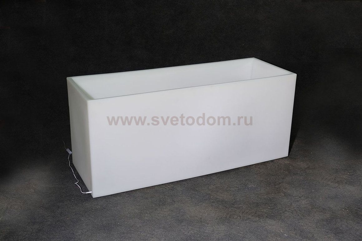 Кашпо белый 220В LONG 1000х450х550 мм