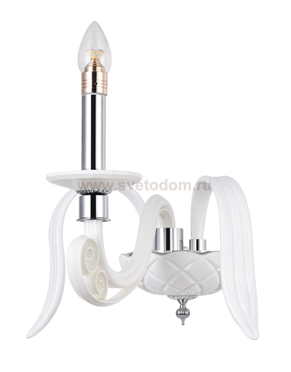 Светильник бра Crystal lux LETISIA AP1 WHITE 2180/401