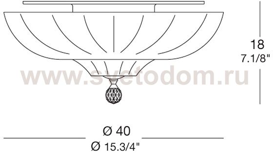 Потолочный светильник PASCALE PL 40 385 Leucos