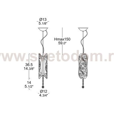 Подвесной светильник Leucos 413