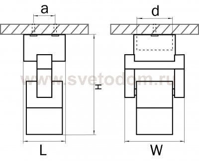 Светильник lightstar 051049R