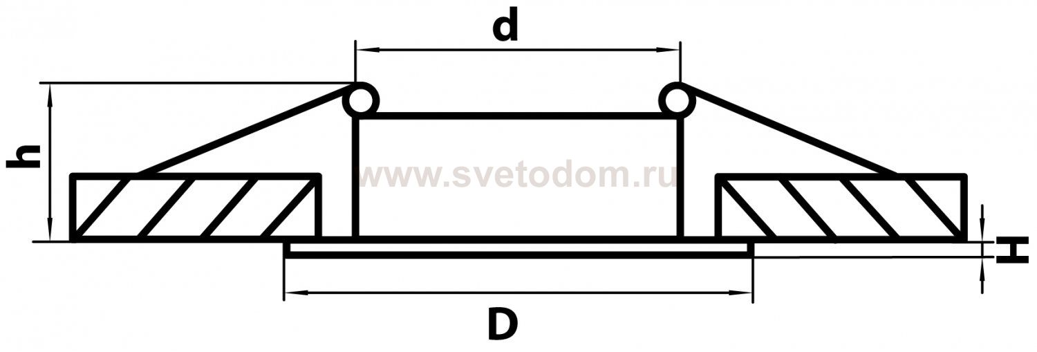 Светильник точечный встраиваемый декоративный под заменяемые галогенные или LED лампы Levigo Lightstar 010013
