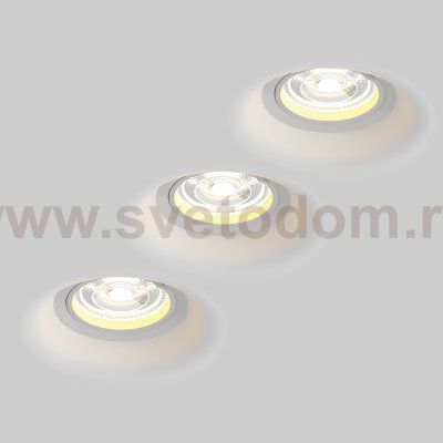 112000 Рамка (светильник) CLICK-CLACK скрытого монтажа лампочек и LED модулей MR16 в натяжной потолок ANELLO БЕЛЫЙ