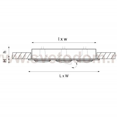 Светильник встраиваемый Lightstar 11603 Singo