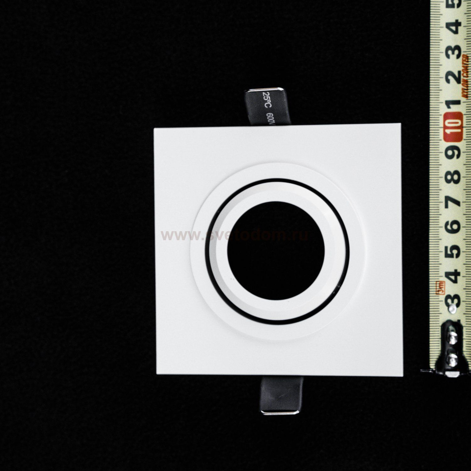 Светильник встраиваемый квадратный 100*100мм белый Lightstar 11611 Singo