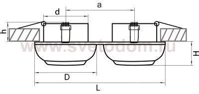 Светильник встраиваемый Lightstar 11827 Ocula