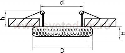 Светильник встраиваемый Lightstar 11997 Miriade