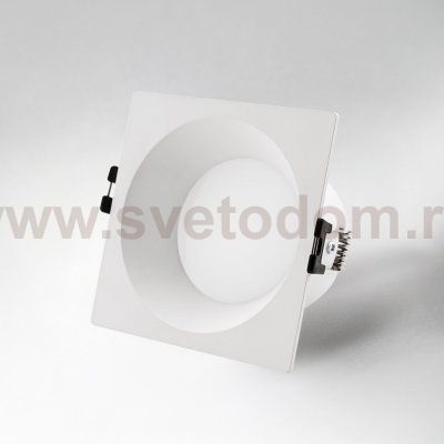 012926 Рамка (светильник) PVC д/LED-модулей 941хх и LED-ламп D50мм PIANO QUAD БЕЛЫЙ IP65