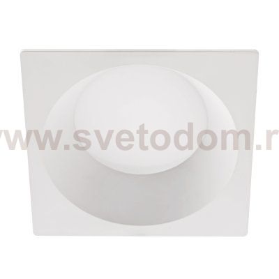 012926 Рамка (светильник) PVC д/LED-модулей 941хх и LED-ламп D50мм PIANO QUAD БЕЛЫЙ IP65