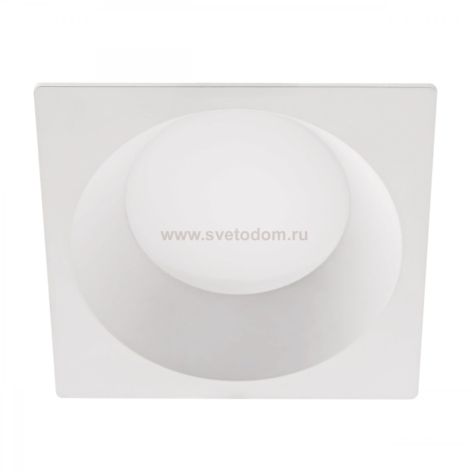 012926 Рамка (светильник) PVC д/LED-модулей 941хх и LED-ламп D50мм PIANO QUAD БЕЛЫЙ IP65