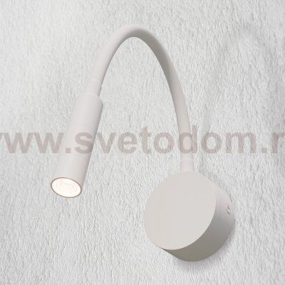 200136 Бра OMEGA LED 3W 145LM G БЕЛЫЙ 3000K