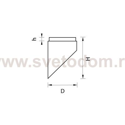 Насадка торцевая на светильник Rullo Lightstar 201439